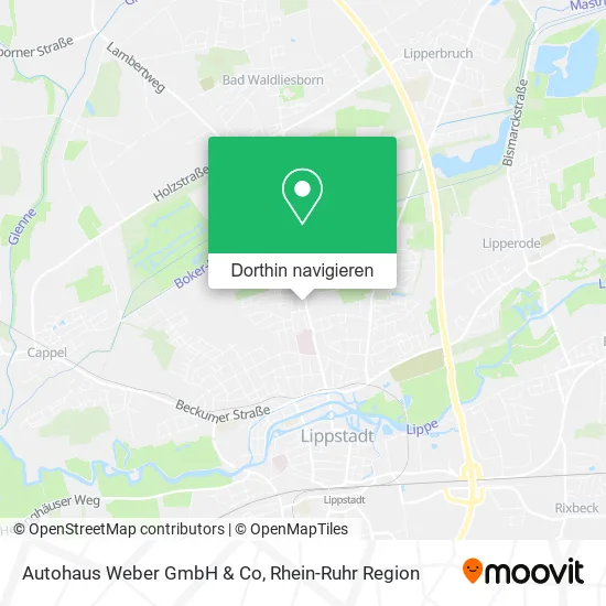 Autohaus Weber GmbH & Co Karte