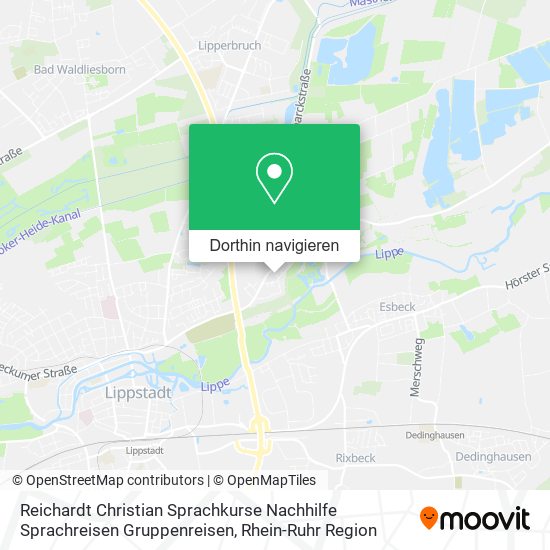 Reichardt Christian Sprachkurse Nachhilfe Sprachreisen Gruppenreisen Karte