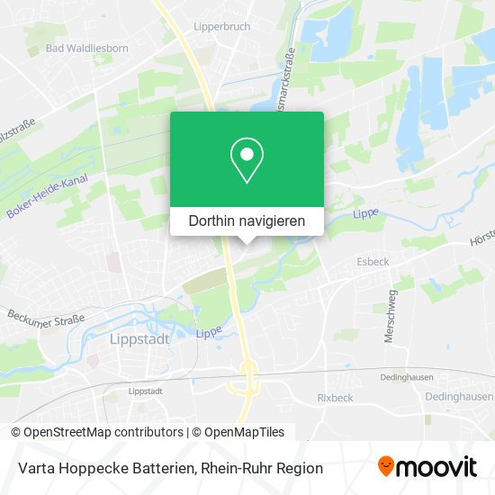 Varta Hoppecke Batterien Karte