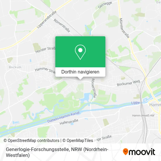 Generlogie-Forschungsstelle Karte