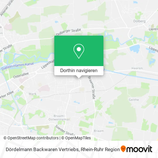 Dördelmann Backwaren Vertriebs Karte