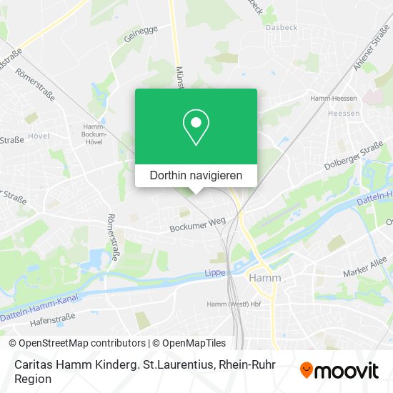 Caritas Hamm Kinderg. St.Laurentius Karte