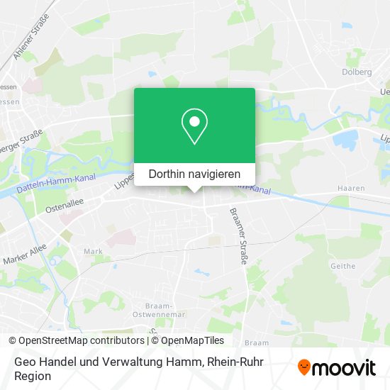 Geo Handel und Verwaltung Hamm Karte