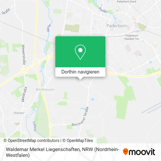 Waldemar Merkel Liegenschaften Karte