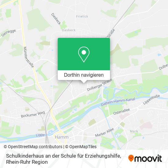 Schulkinderhaus an der Schule für Erziehungshilfe Karte