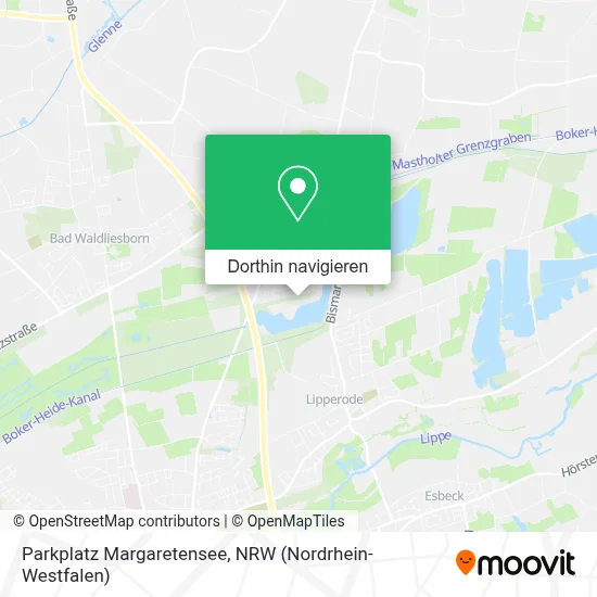 Parkplatz Margaretensee Karte