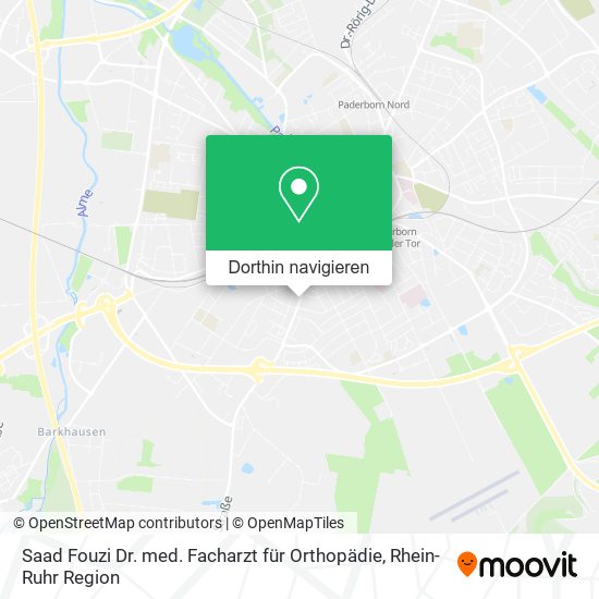 Saad Fouzi Dr. med. Facharzt für Orthopädie Karte