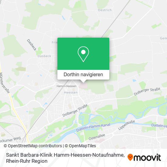 Sankt Barbara-Klinik Hamm-Heessen-Notaufnahme Karte