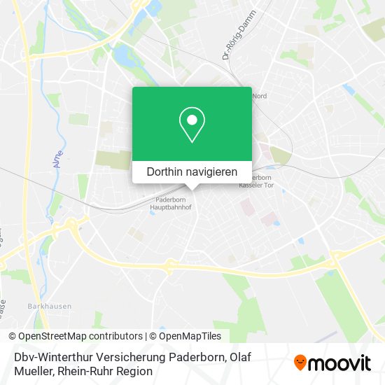 Dbv-Winterthur Versicherung Paderborn, Olaf Mueller Karte