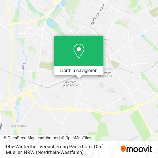 Dbv-Winterthur Versicherung Paderborn, Olaf Mueller Karte
