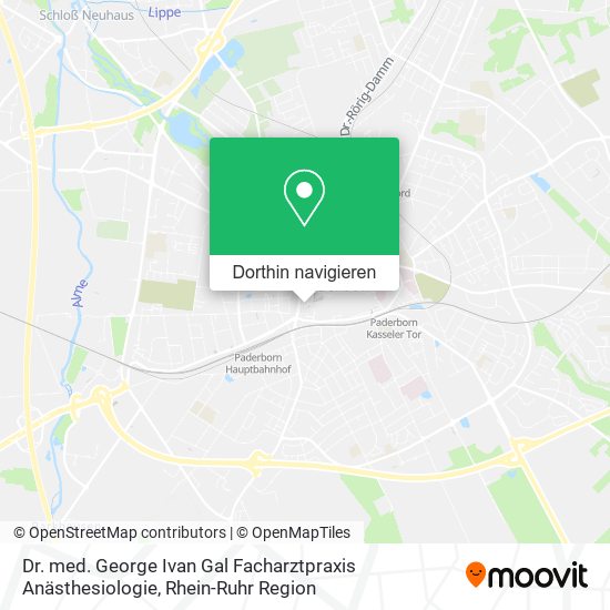 Dr. med. George Ivan Gal Facharztpraxis Anästhesiologie Karte