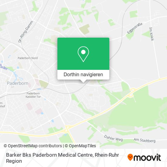 Barker Bks Paderborn Medical Centre Karte