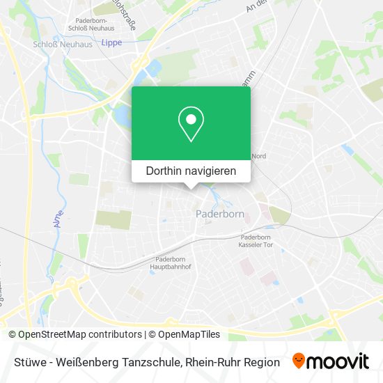 Stüwe - Weißenberg Tanzschule Karte