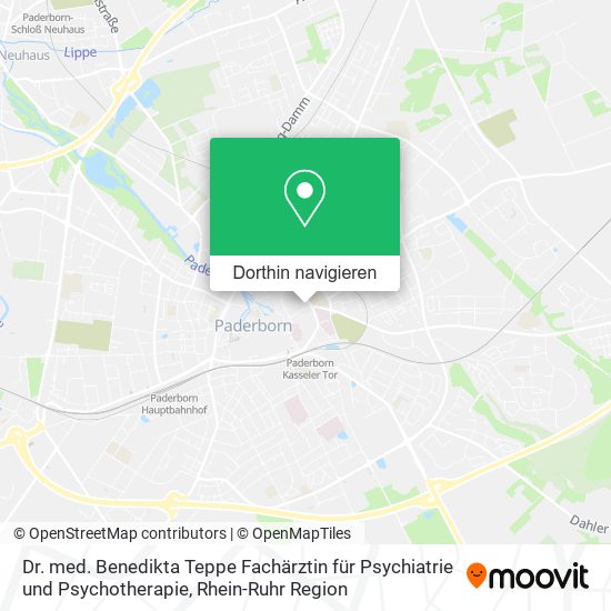 Dr. med. Benedikta Teppe Fachärztin für Psychiatrie und Psychotherapie Karte