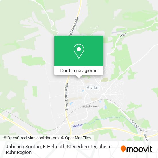 Johanna Sontag, F. Helmuth Steuerberater Karte