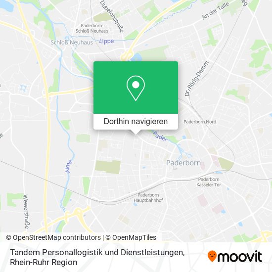 Tandem Personallogistik und Dienstleistungen Karte