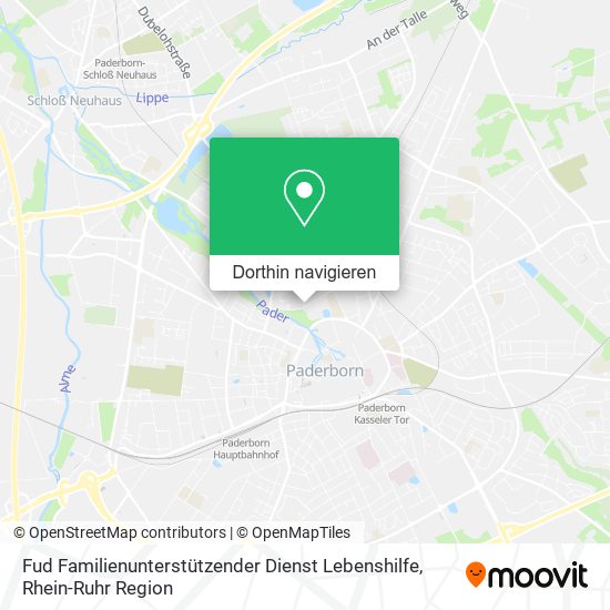 Fud Familienunterstützender Dienst Lebenshilfe Karte