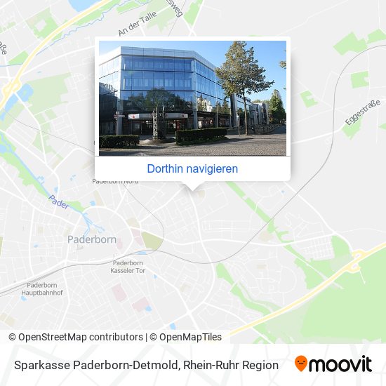 Sparkasse Paderborn-Detmold Karte