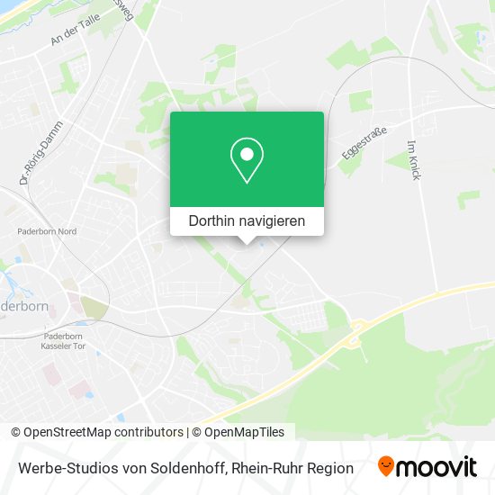 Werbe-Studios von Soldenhoff Karte