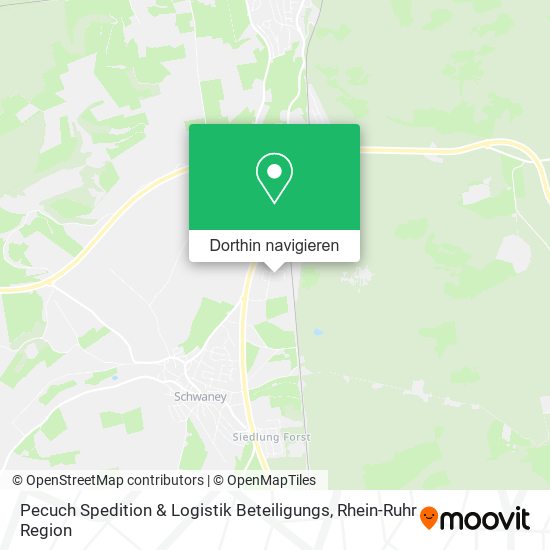 Pecuch Spedition & Logistik Beteiligungs Karte
