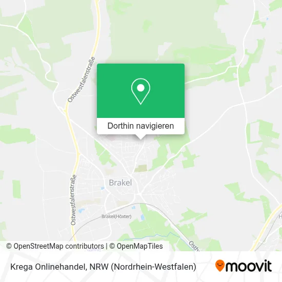 Krega Onlinehandel Karte