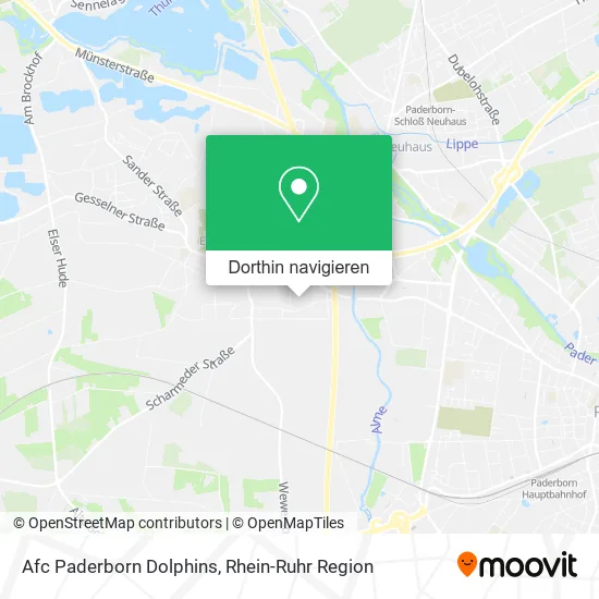 Afc Paderborn Dolphins Karte