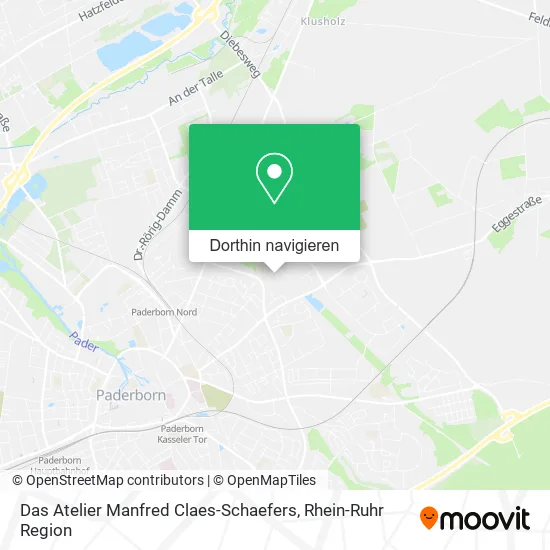 Das Atelier Manfred Claes-Schaefers Karte