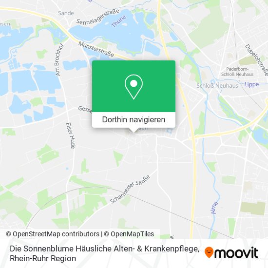Die Sonnenblume Häusliche Alten- & Krankenpflege Karte