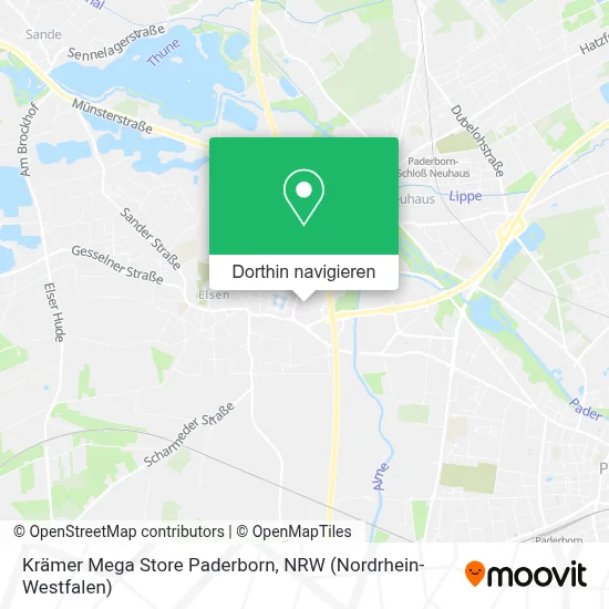 Krämer Mega Store Paderborn Karte