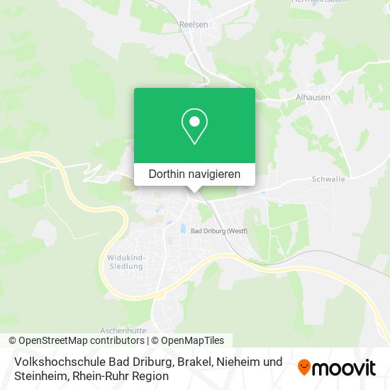 Volkshochschule Bad Driburg, Brakel, Nieheim und Steinheim Karte