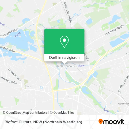 Bigfoot-Guitars Karte