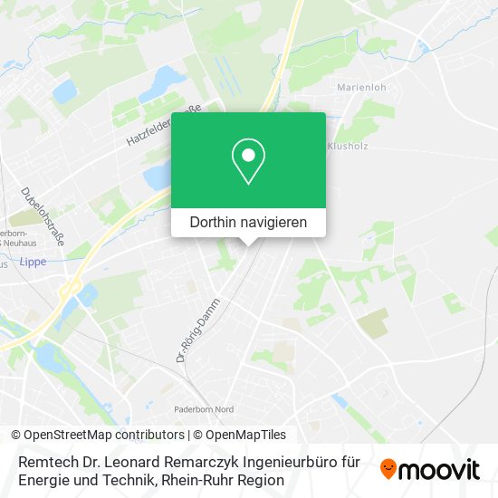 Remtech Dr. Leonard Remarczyk Ingenieurbüro für Energie und Technik Karte