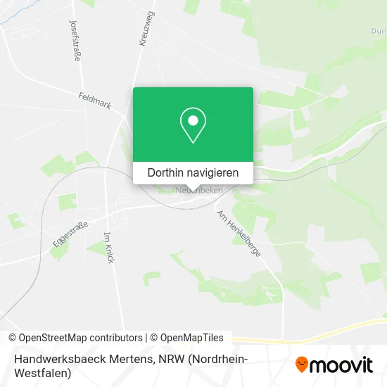 Handwerksbaeck Mertens Karte