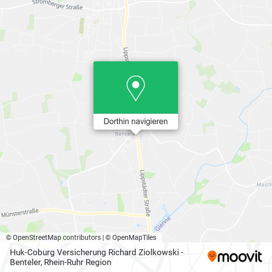 Huk-Coburg Versicherung Richard Ziolkowski - Benteler Karte