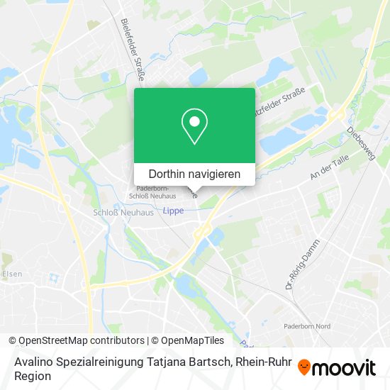Avalino Spezialreinigung Tatjana Bartsch Karte