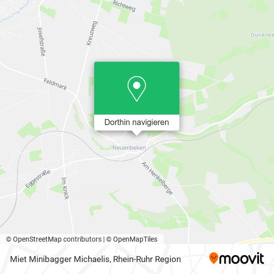 Miet Minibagger Michaelis Karte