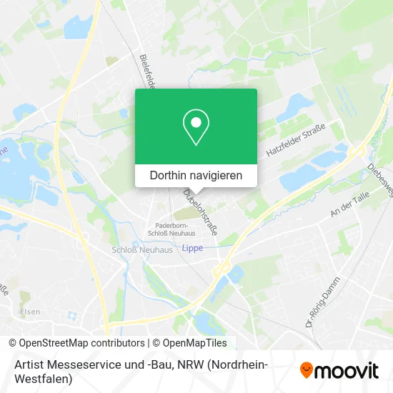 Artist Messeservice und -Bau Karte