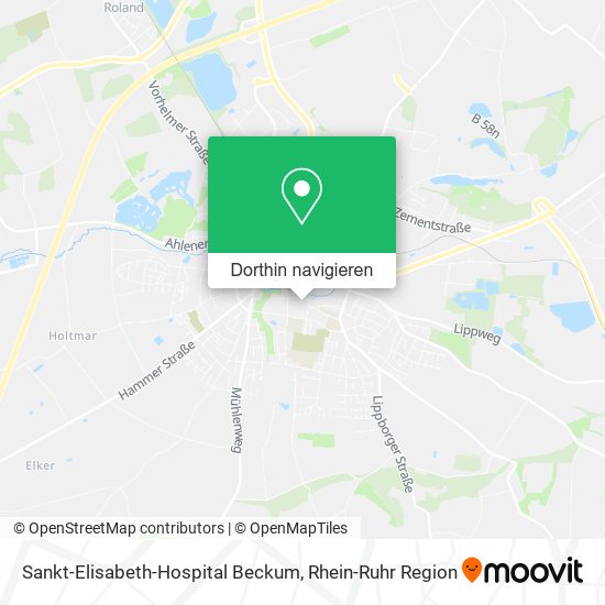 Sankt-Elisabeth-Hospital Beckum Karte
