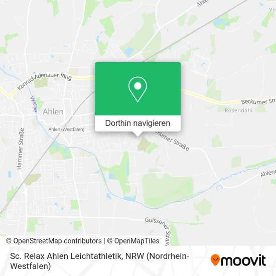 Sc. Relax Ahlen Leichtathletik Karte