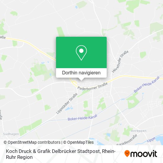Koch Druck & Grafik Delbrücker Stadtpost Karte