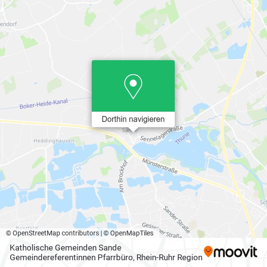 Katholische Gemeinden Sande Gemeindereferentinnen Pfarrbüro Karte
