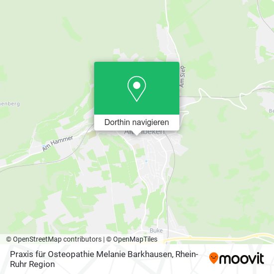 Praxis für Osteopathie Melanie Barkhausen Karte