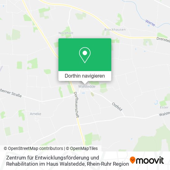 Zentrum für Entwicklungsförderung und Rehabilitation im Haus Walstedde Karte