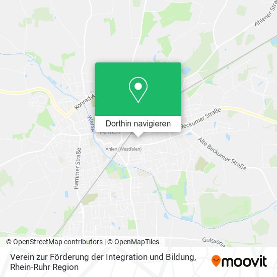 Verein zur Förderung der Integration und Bildung Karte