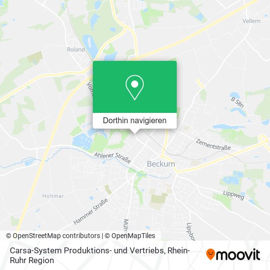 Carsa-System Produktions- und Vertriebs Karte