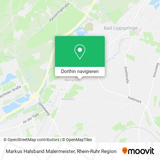 Markus Halsband Malermeister Karte