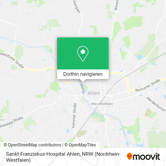Sankt-Franziskus-Hospital Ahlen Karte