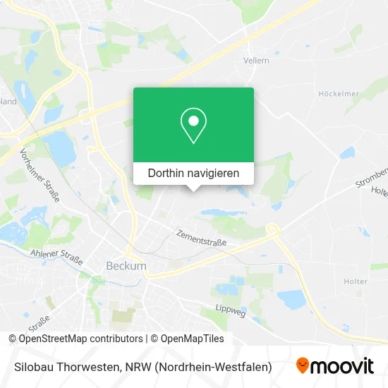 Silobau Thorwesten Karte
