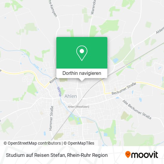 Studium auf Reisen Stefan Karte