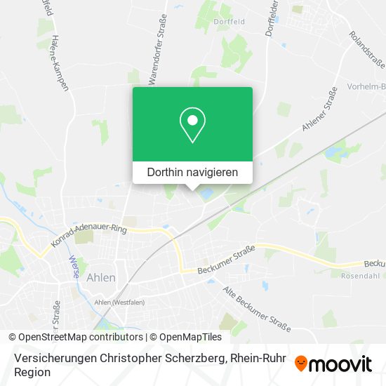Versicherungen Christopher Scherzberg Karte